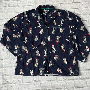 Holiday Christmas Dog Festive Pajama Shirt